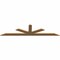 Ekena Millwork Saratoga Timber Gable Bracket, Western Red Cedar, 108"W x 27"H x 1 1/2"D x 5 1/2"F, 6/12 Pitch GBW108X27X0206SAR00SWR - alternate 3